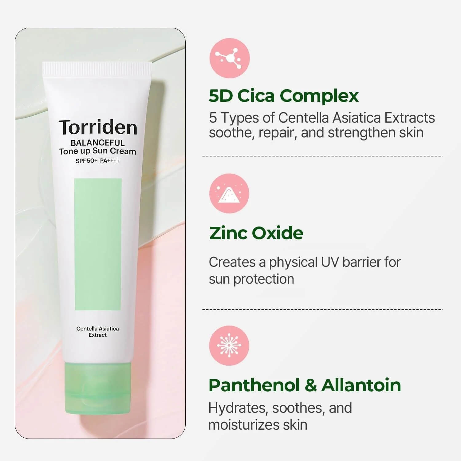 TORRIDEN Balanceful Cica Tone Up Sun Cream (60ml)