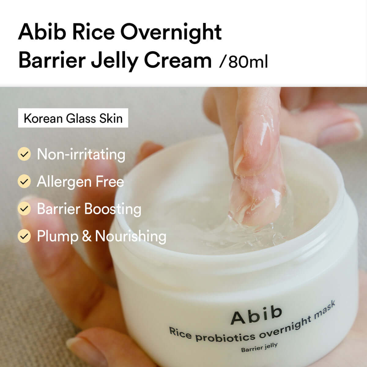 ABIB Rice Probiotics Overnight Mask Barrier Jelly (80ml)