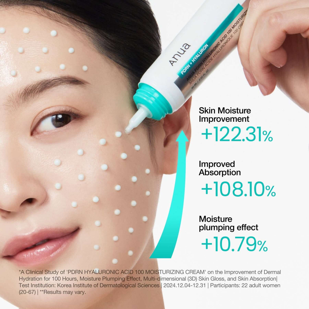 ANUA PDRN Hyaluronic Acid 100 Moisturizing Cream (60ml)