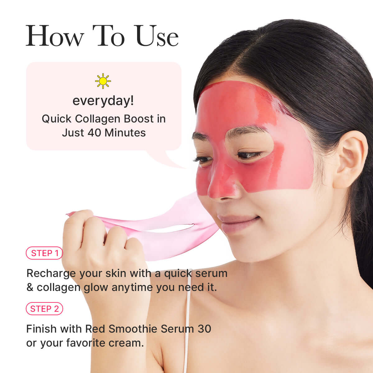 ARENCIA Red Collagen Jello Mask (1PC/4PCs)