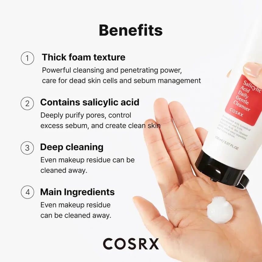 COSRX Salicylic Acid Daily Gentle Cleanser (150ml)