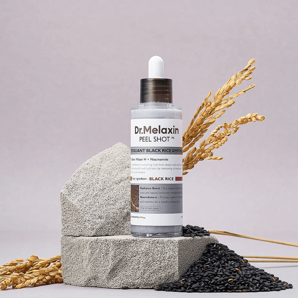 DR.MELAXIN Peel Shot Exfoliating Black Rice Ampoule (80ml)