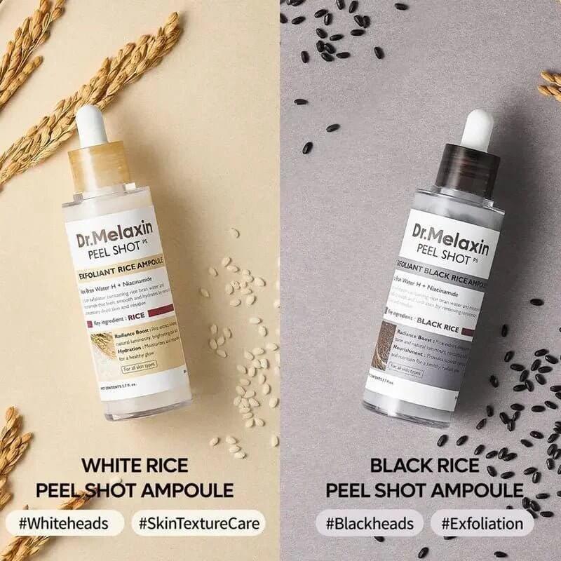 DR.MELAXIN Peel Shot Exfoliating White Rice Ampoule (80ml)