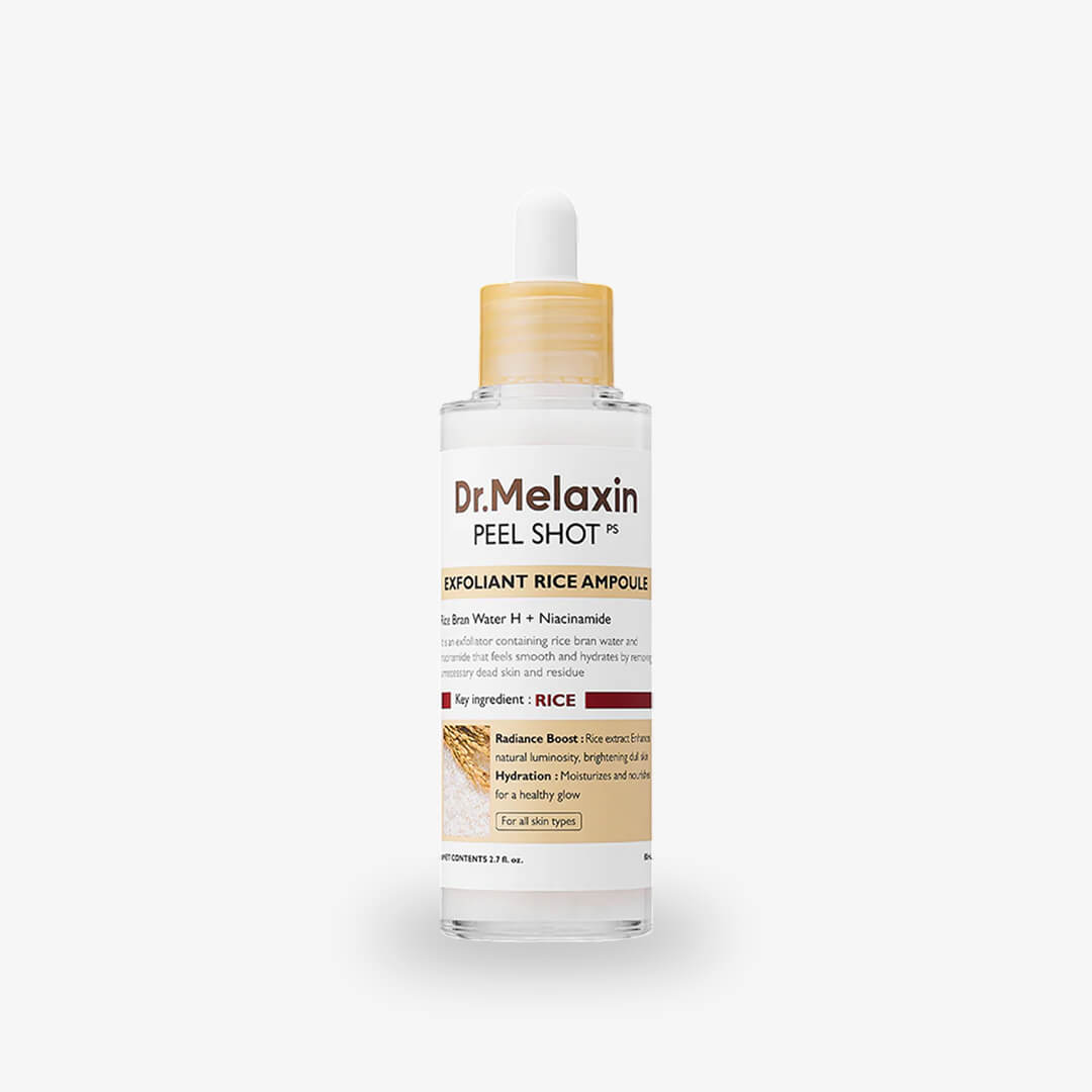 DR.MELAXIN Peel Shot Exfoliating White Rice Ampoule (80ml)
