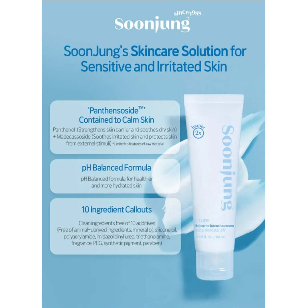 ETUDE SoonJung 2x barrier intensive cream (60ml)
