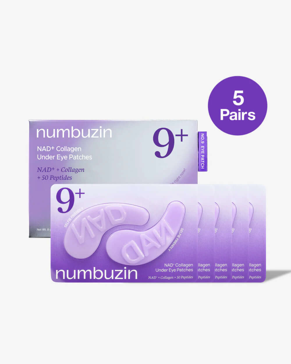 NUMBUZIN No.9 NAD+ Collagen Under Eye Patches (5 per box)