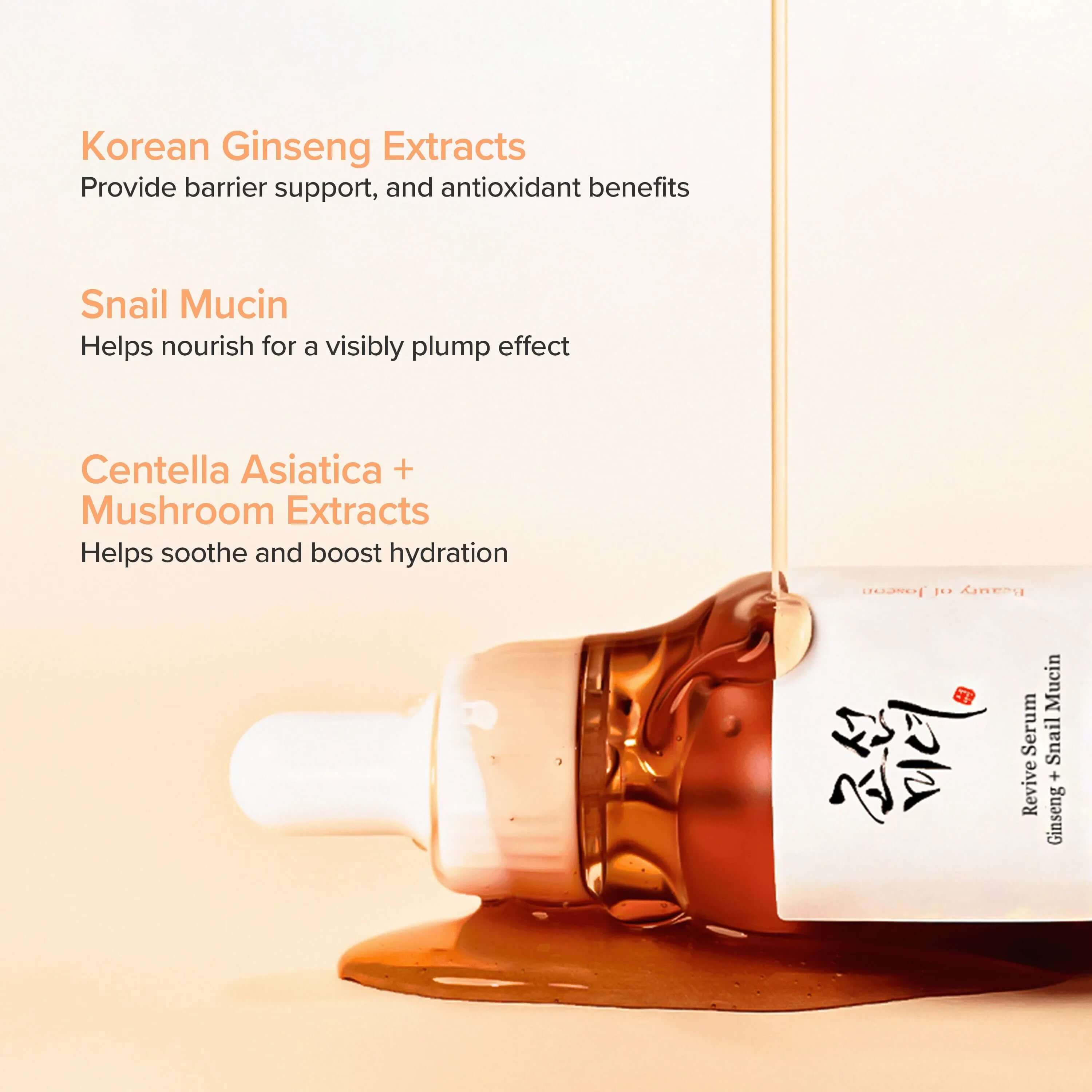 BEAUTY OF JOSEON Revive Serum : Ginseng+Snail Mucin (30ml)